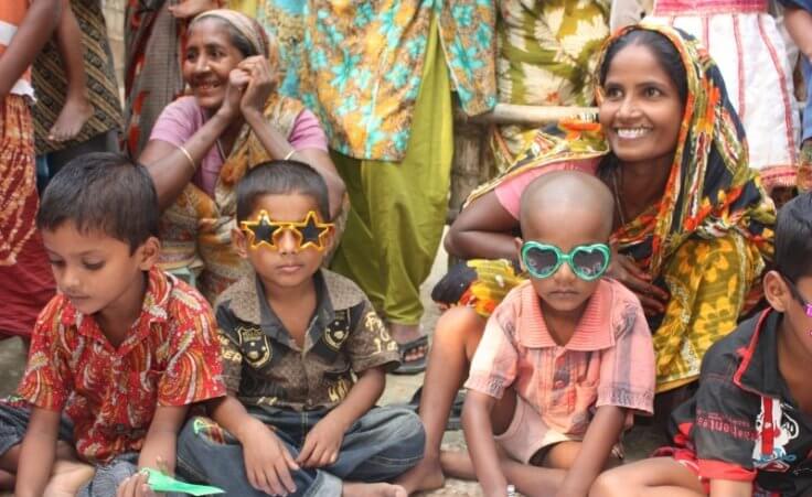 Bengali children at a HARD (Humanitarian Aid for Rural Development)