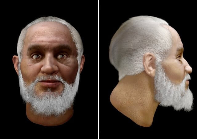 Saint Nicholas 3D facial reconstruction by the Image Foundry using 2D data from expert facial anthropologist Caroline Wilkinson