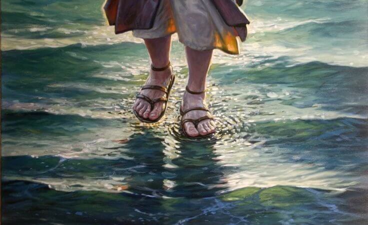 Jesus Walking on Water by Mick McGinty