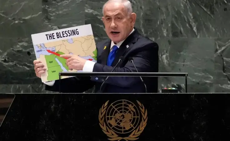 Benjamin Netanyahu addresses the 79th session of the United Nations General Assembly