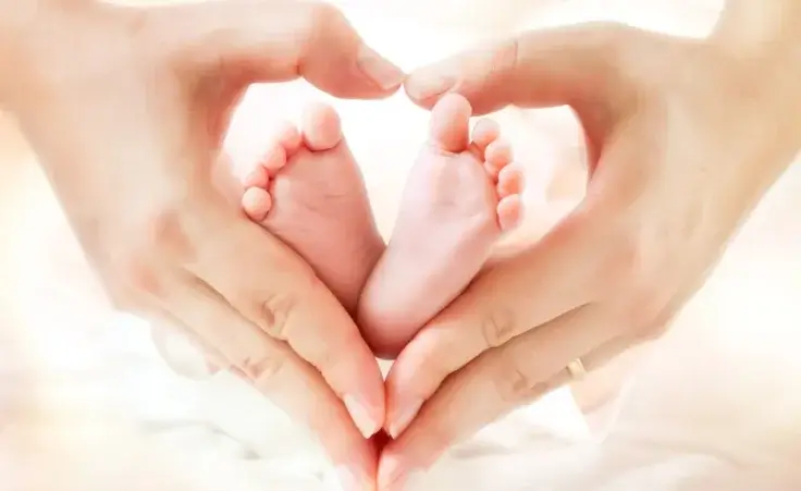 Baby feet held by mother's hands, making a heart shape. By RomoloTavani/stock.adobe.com. Sanctity of Human Life Day